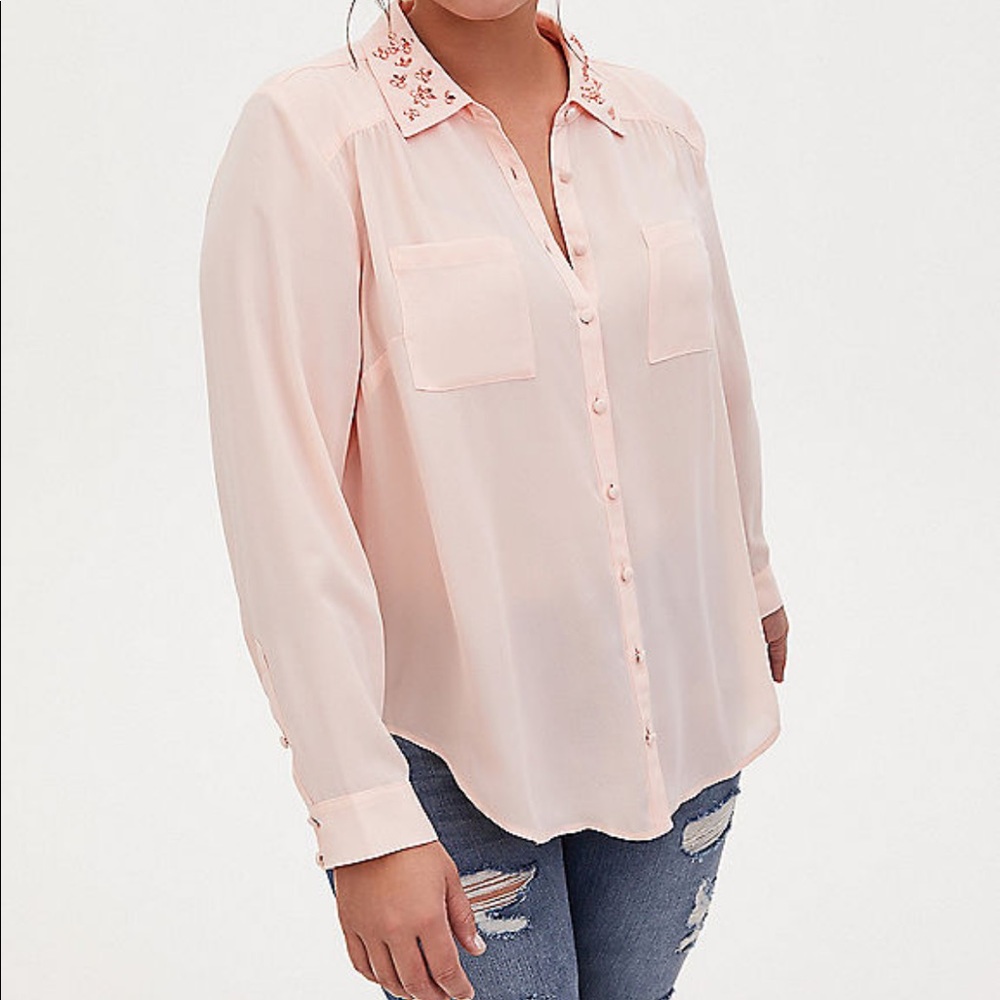 Blush Torrid Blouse! New!